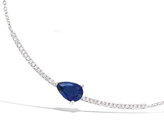 collier argent goutte sapgir