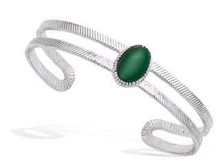 Bracelet argent lignes textures