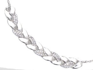 collier argent torsade
