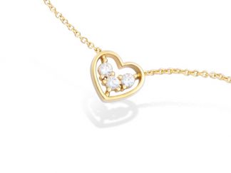 Collier coeur oxydes