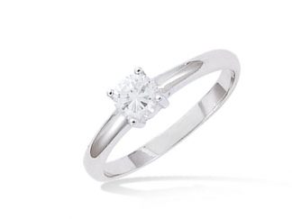 Bague argent 4 griffes oxydes