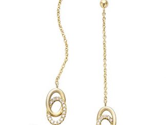 Boucle oreille or cercles oxydes