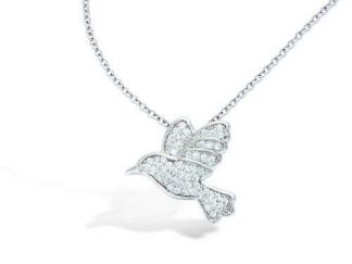 Collier argent pigeon oxydes